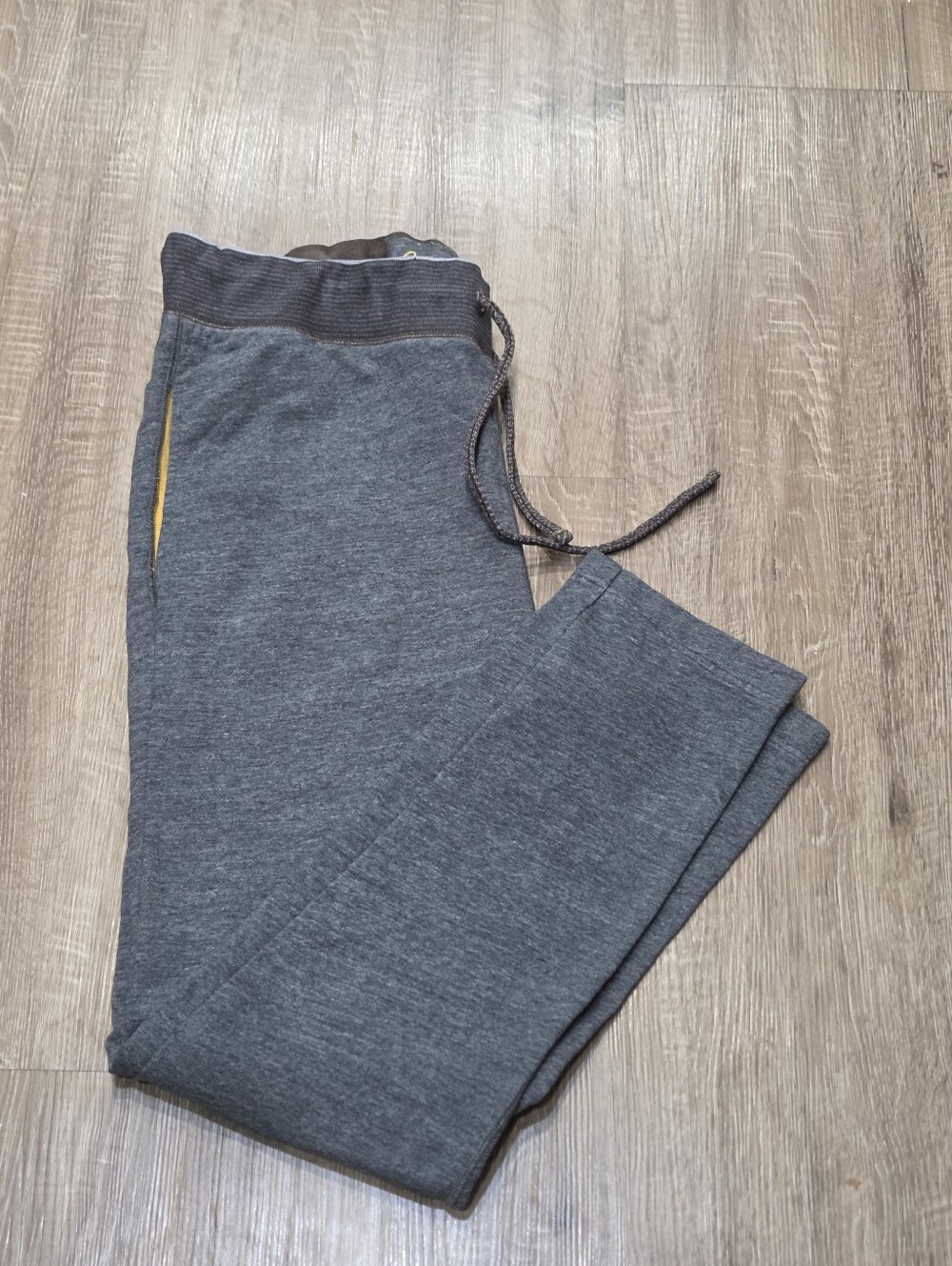ROBERT GRAHAM DESI CHARCOAL FRENCH TERRY KNIT TRACK SWEATPANTS SIZE LARGE